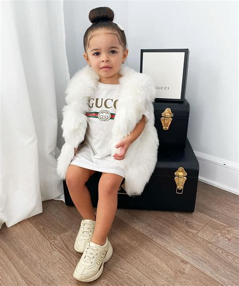 little girl gucci outfit|Gucci Kids Clothing for Baby Girls .